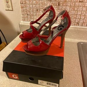 Red Guess Heels